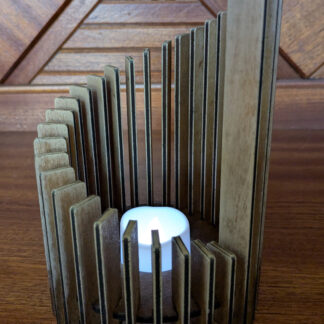 Infinity Single Tealight Holder - Dark