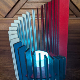 Infinity Single Tealight Holder - Red, White & Blue!