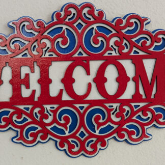 Welcome in Red White & Blue