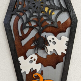Halloween Coffin Wall Decor - Large