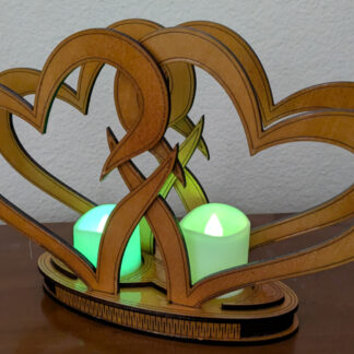 Intertwined Hearts Tealight Holder
