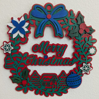 Merry Christmas Wreath 1