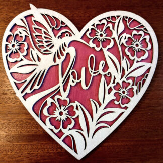 Hummingbird Love Wall Decor