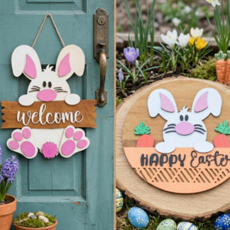 Bunny Welcome Signs