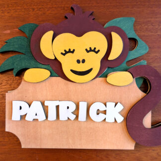 Little Kid's Door Sign - Giraffe