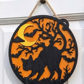 Halloween Cat in the Dark